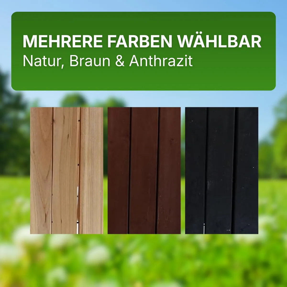 Rollboarder Umzäunung Mähkante Holzzaun Tannenholz Länge 203 cm