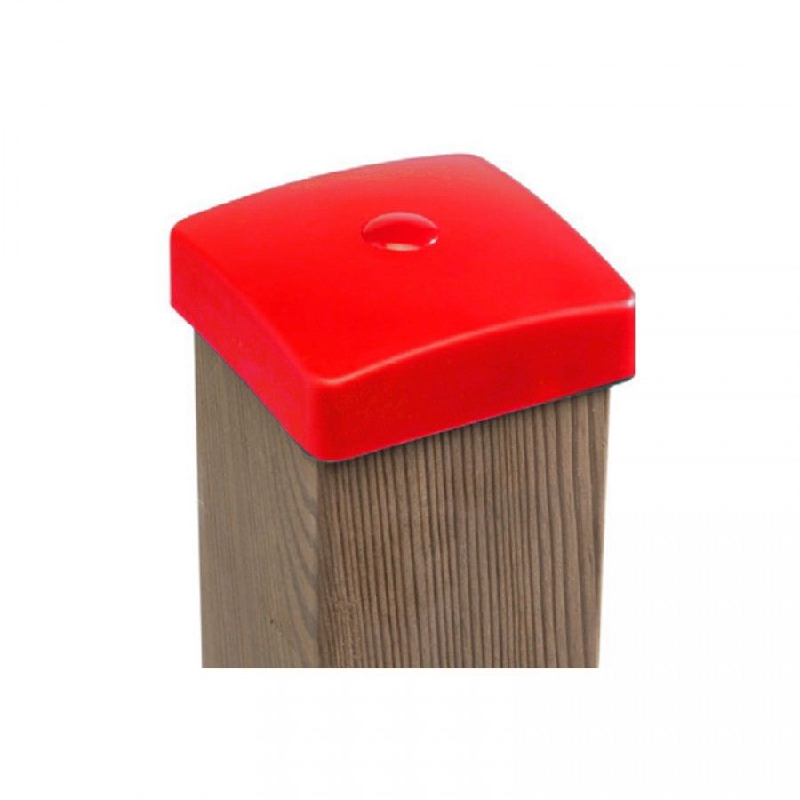 PVC-10x10-rotNEXsJYTN8m5Kn Pfostenkappe ROT Kappe für Pfosten Abdeckkappe aus Kunststoff