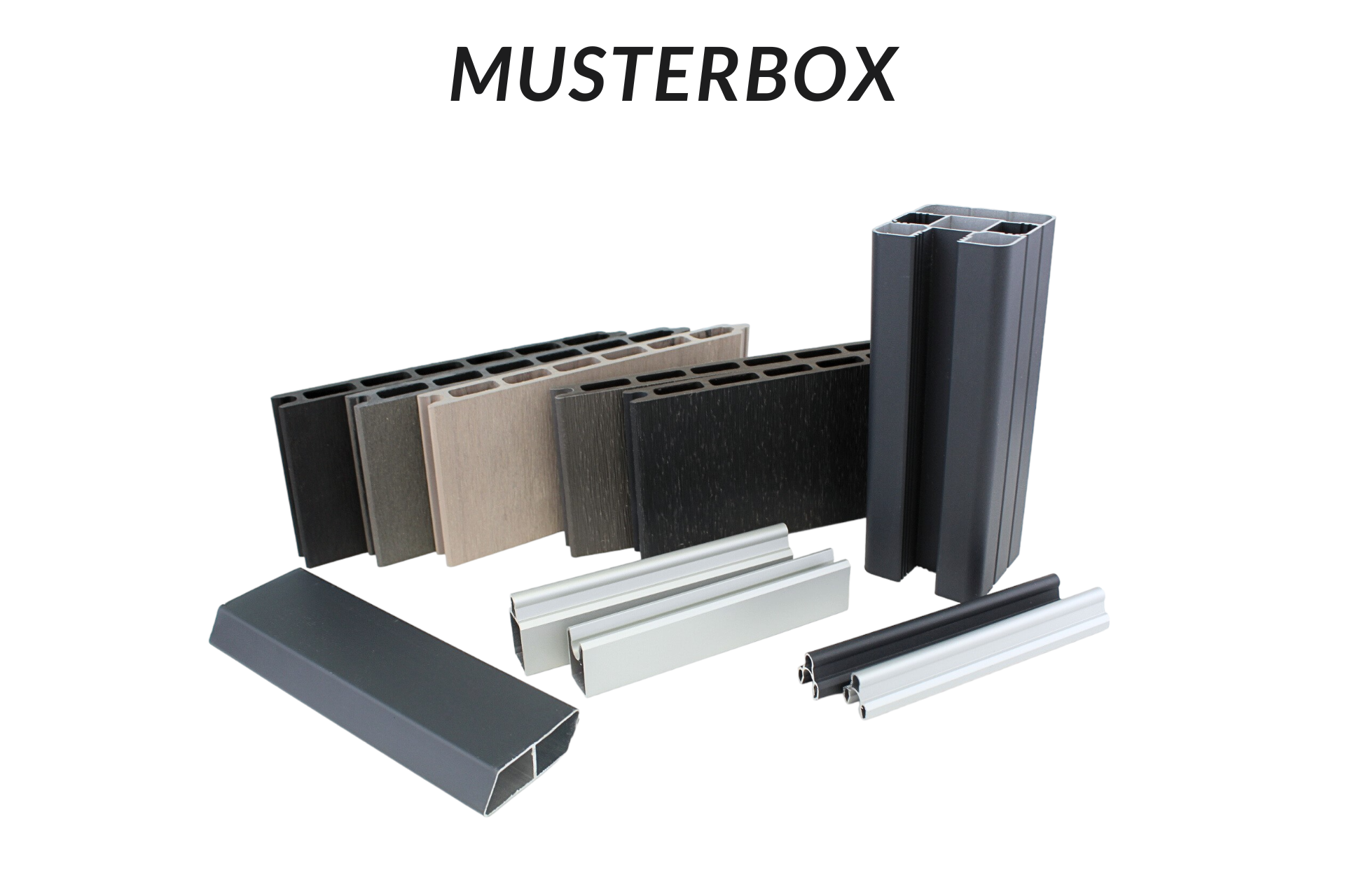 WPC-Steckzaun-in-5-Farben-erhaeltlich-1 Musterbox für WPC-Steckzaun