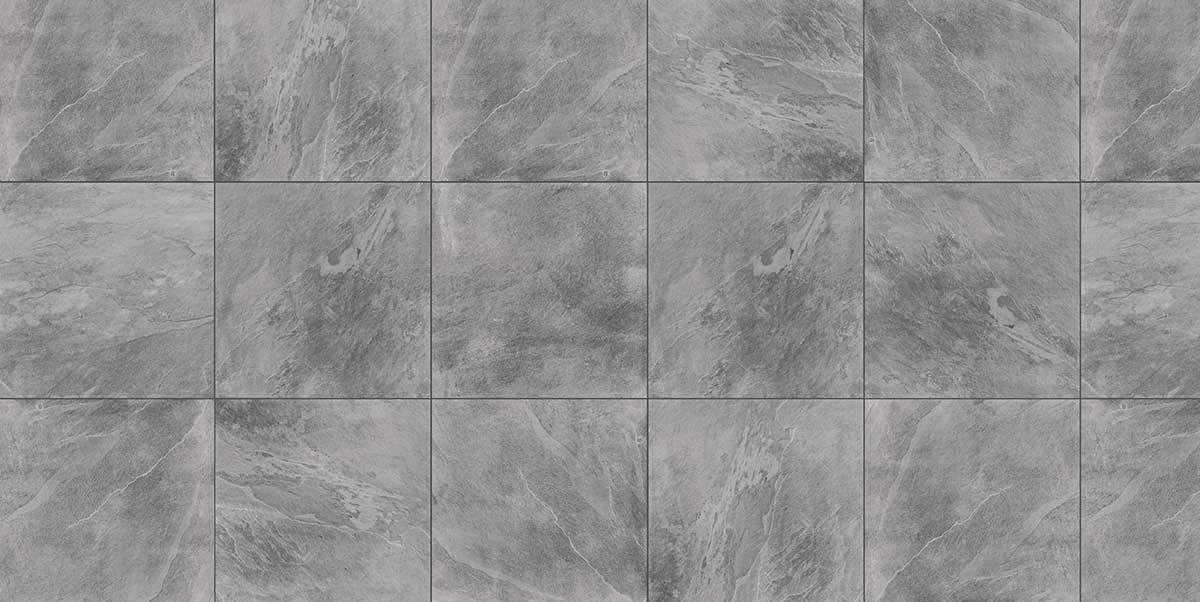 SUPER HARD KERAMIKPLATTE SLATE GREY 60x60x3 cm FEINSTEINZEUG MODERN 15,84 m², 44 STK.