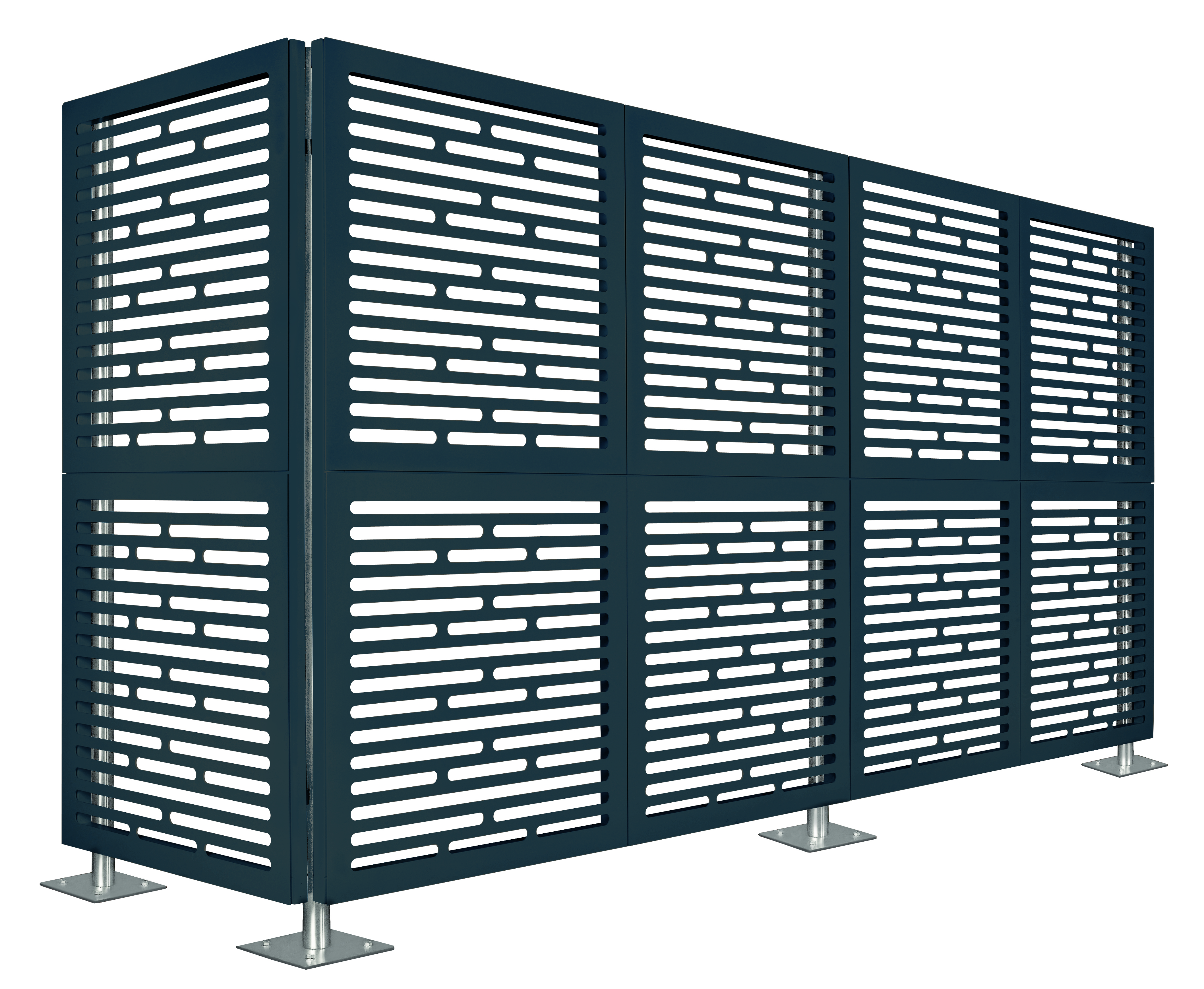 Parador Edelstahlpfosten Mittelpfosten Ø 6x94 cm Zaunpfosten zum Aufdübeln V4A