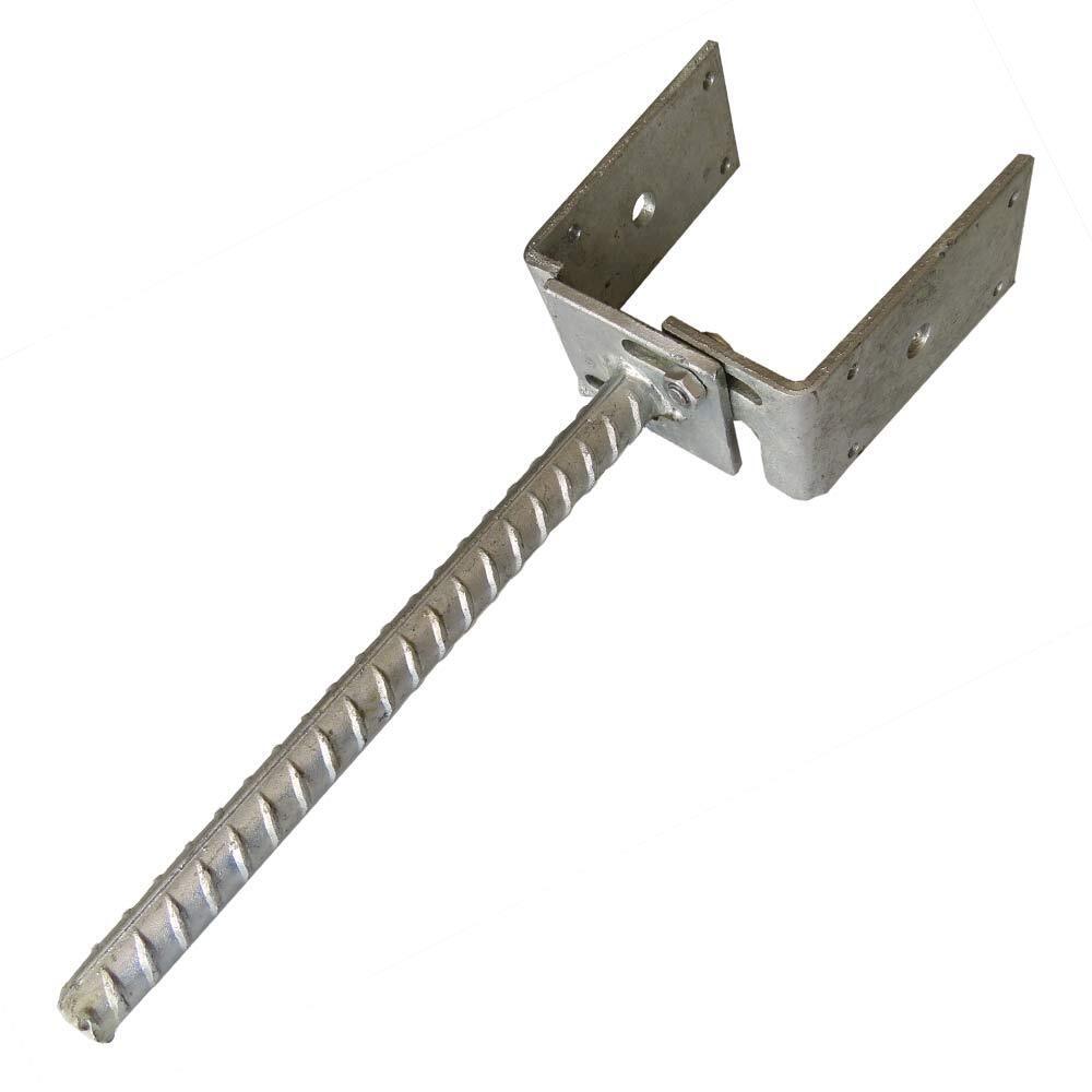 s-l1600p2dBtDjOGwdvy U-Pfostenträger verstellbar für Pfostenbreite von 65 bis 120 mm mit Dolle zum Einbetonieren