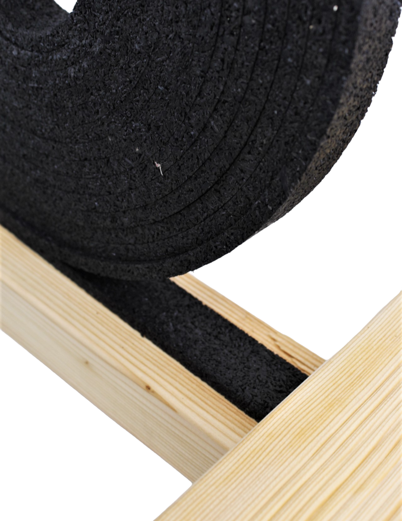 Padrolle_8x30_mit-Holz_ Padrolle 8x30x8000 mm Gummipad Terrassenpad Gummigranulat Hochwertige Gummimischung als Unterlage