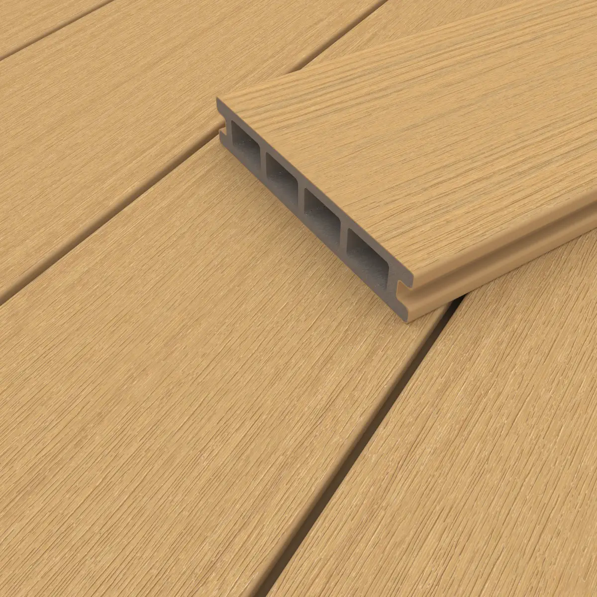 WPC Terrassendiele 25x140 mm ummantelt Red Cedar 130 cm