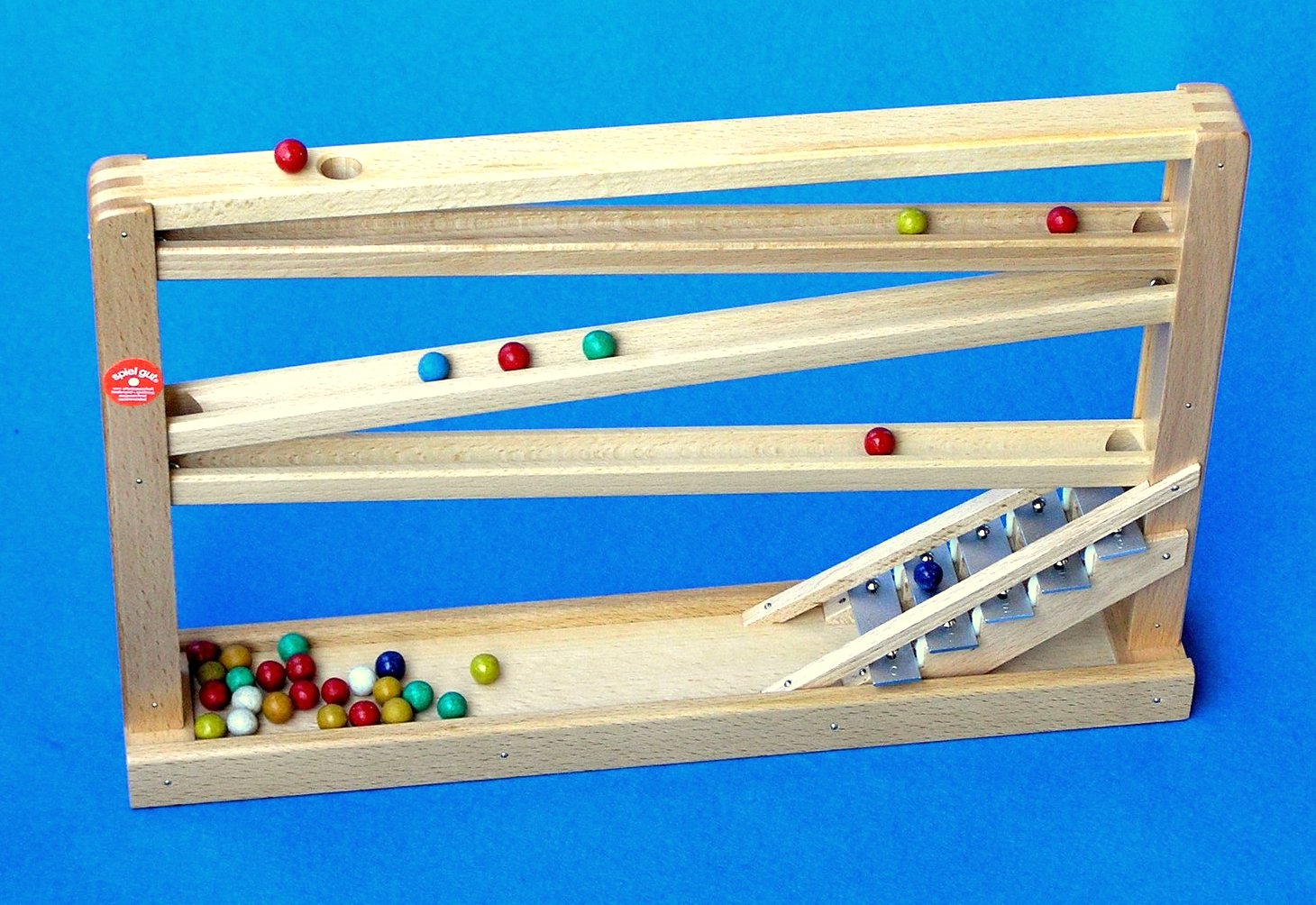 Beck 42 x 27 cm Marmor Achterbahn mit Chimes (Mehrfarbig) 20009