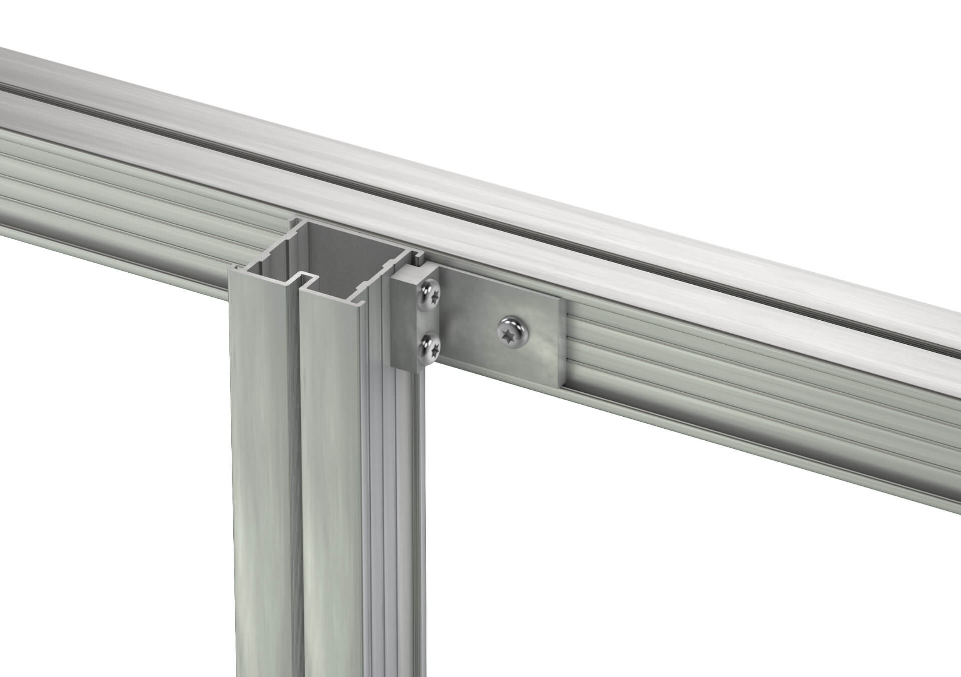 Alu-Blendenhalter für Aluschienen M 23x45 mm inkl. 3 Bohrschrauben MADE IN GERMANY