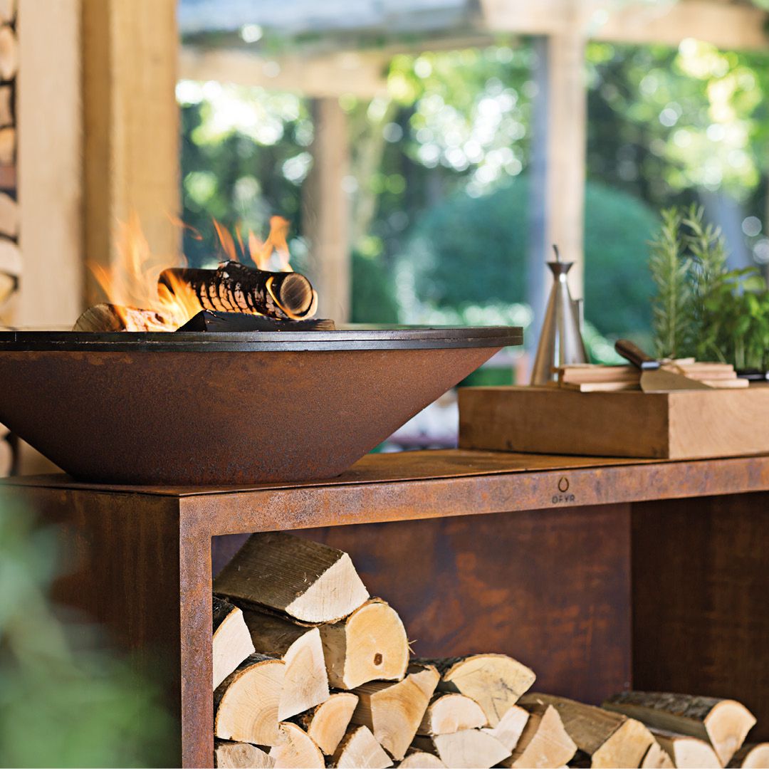 OFYR ISLAND CORTEN 100 TEAKHOLZ
