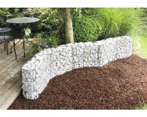 Bellissa Schnellbau U-Gabione B40 x H45 x L100 cm Mauer Gabionensystem