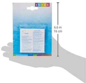 INT1137_2 Intex Pool Reparaturflicken - 6 Stück - Transparent - 7 x 7 cm - Patches