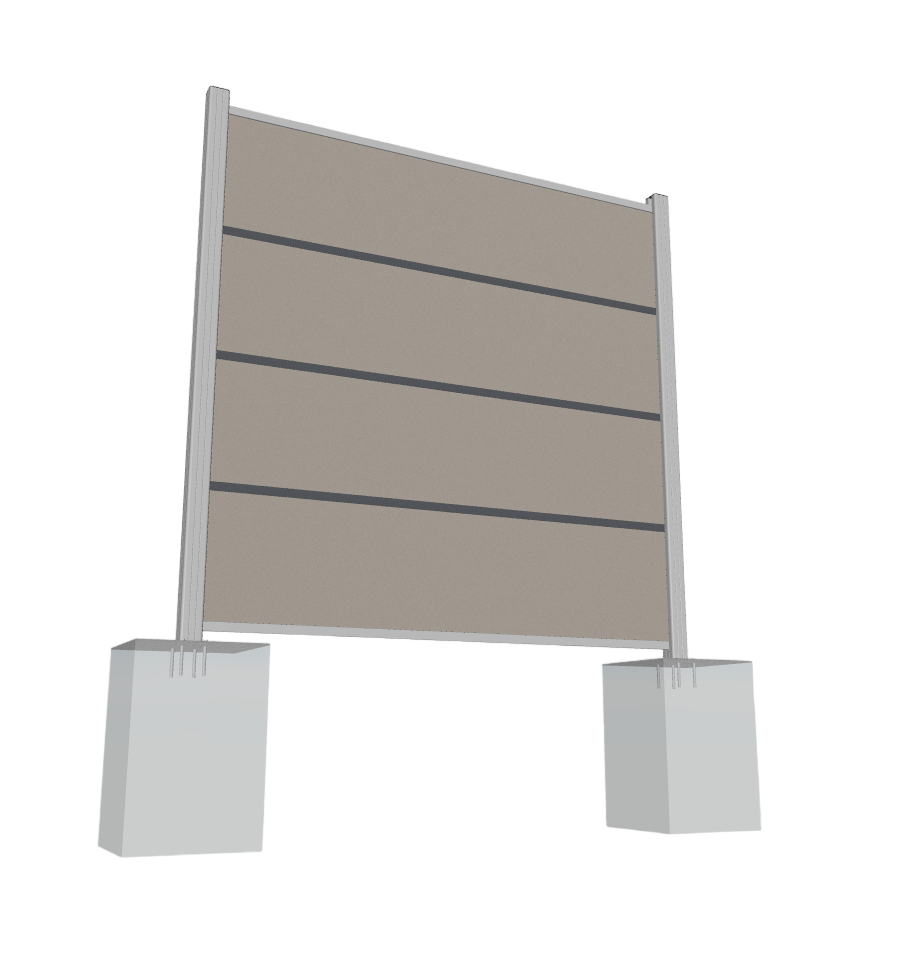 H-Verbindungsleiste-anthrazit Sichtschutz EASY-BOARDS H-Verbindungsleiste 3er-Set anthrazit