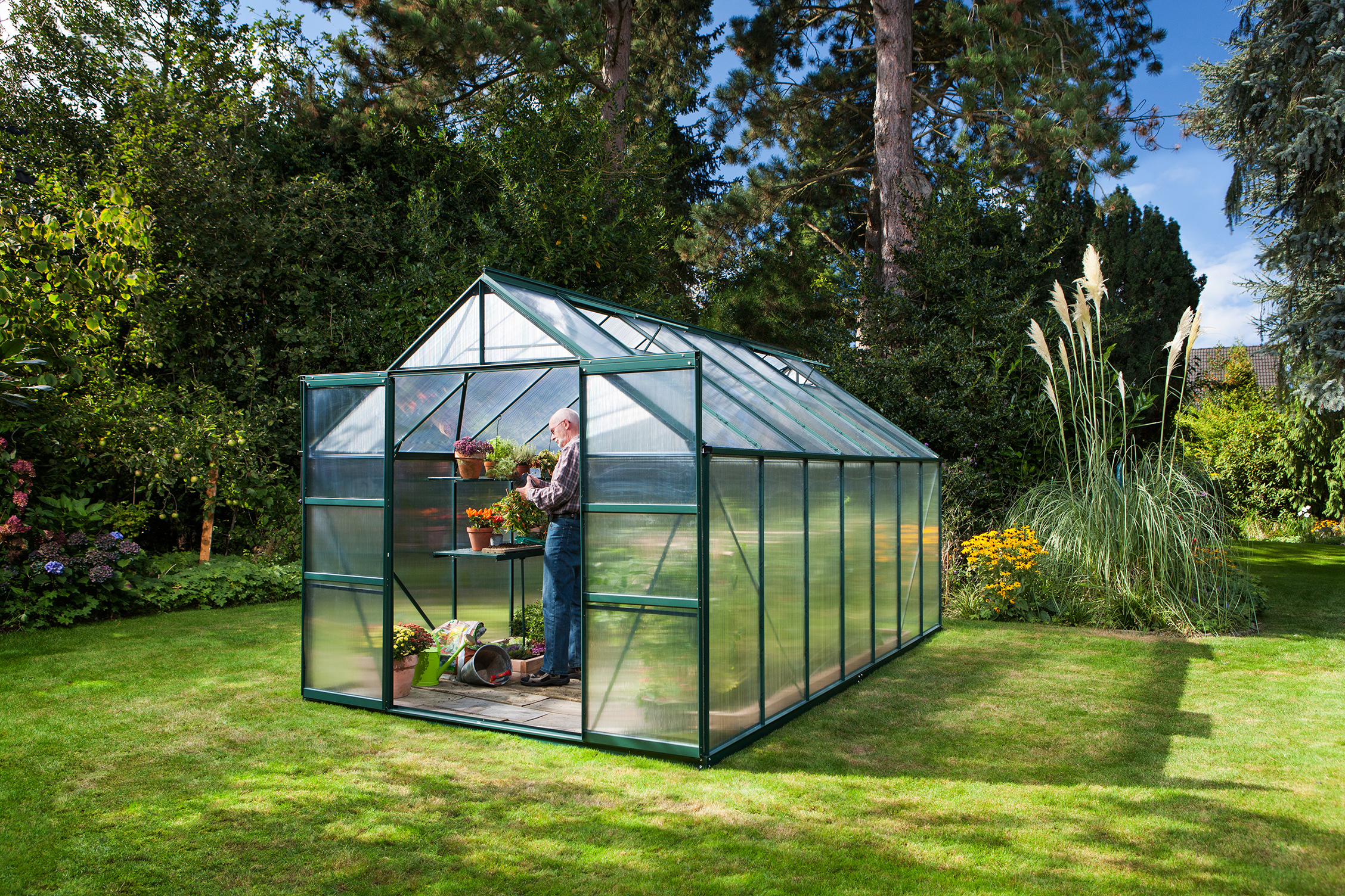 Gewächshaus Mars 11500 HKP 6mm, smaragd