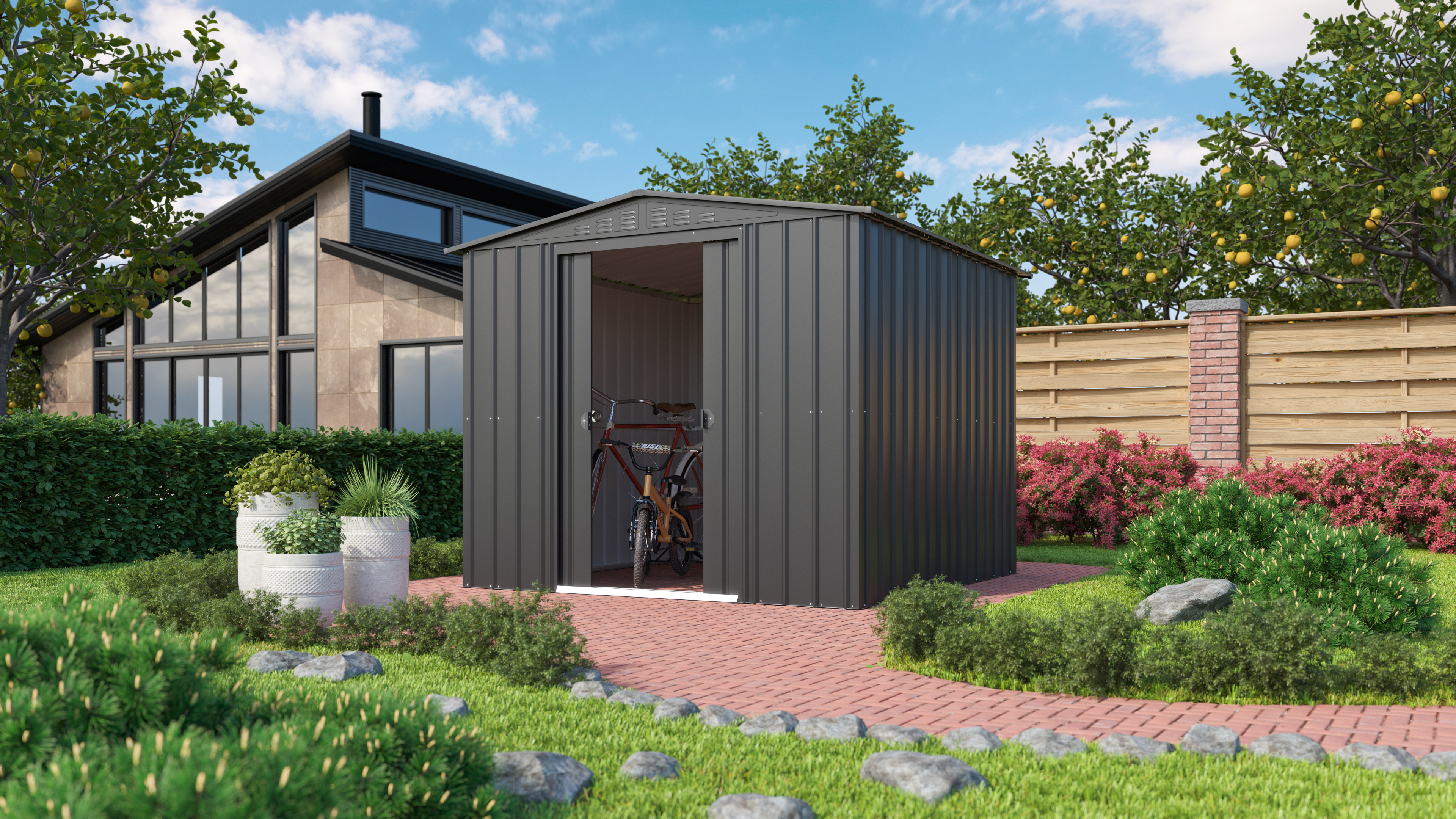 Gerätehaus Gartenmanager "Dream" 88, anthrazit