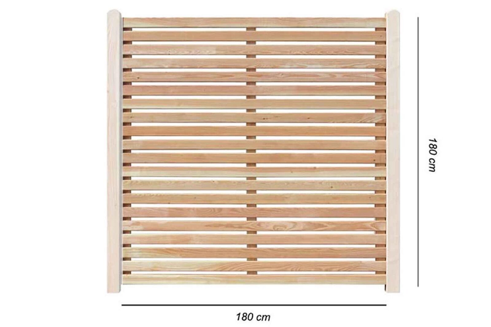 Bausatz Sichtschutzzaun Höhe 180 cm Holz Lärchenholz Sichtschutzzaun Holzwand