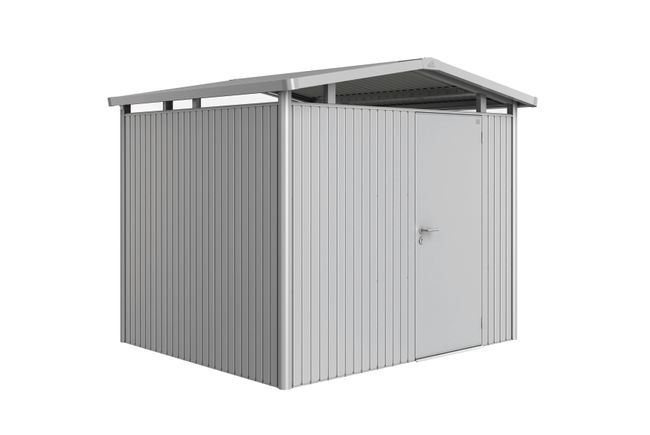 Biohort Gerätehaus Panorma Gr. P3 (silber-metallic mit Standardtür)