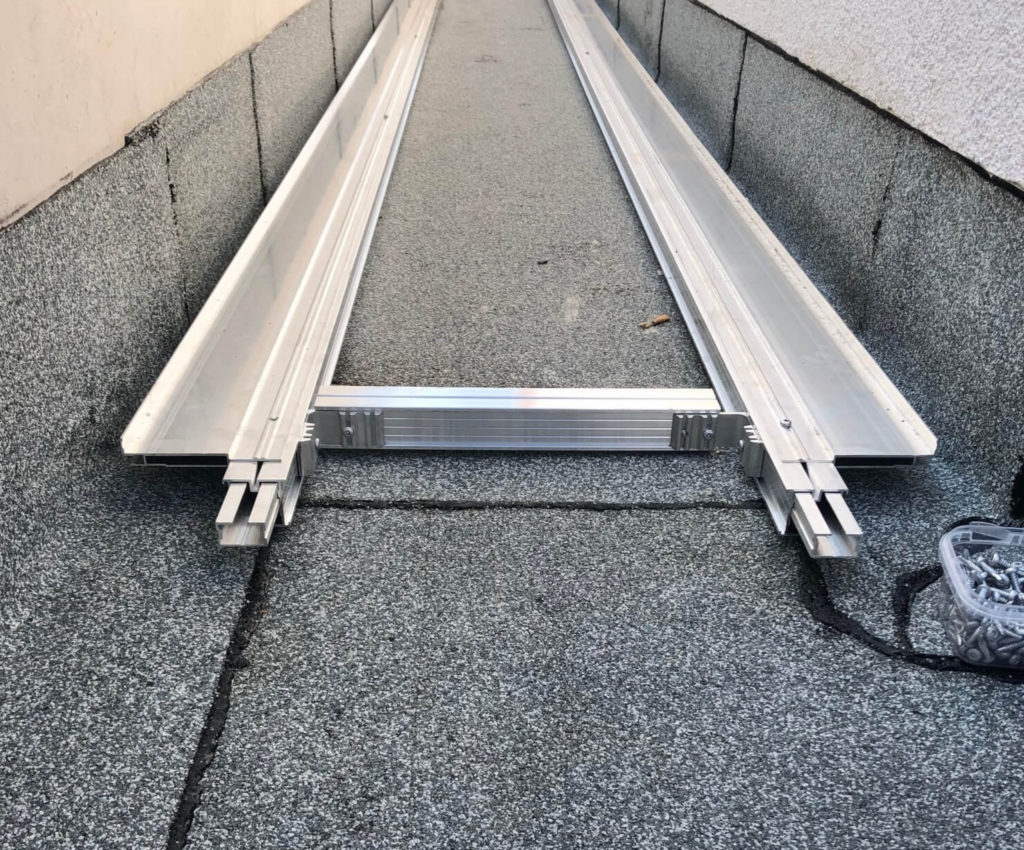 Randabschlussprofil 115x35x4000mm für ecofix Aluschienen 23/38 mm