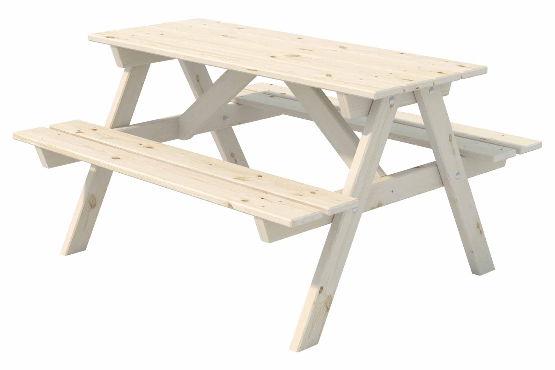 70402-W1 Picknicktisch für Kinder Tisch mit Bank XL Kindergarnitur