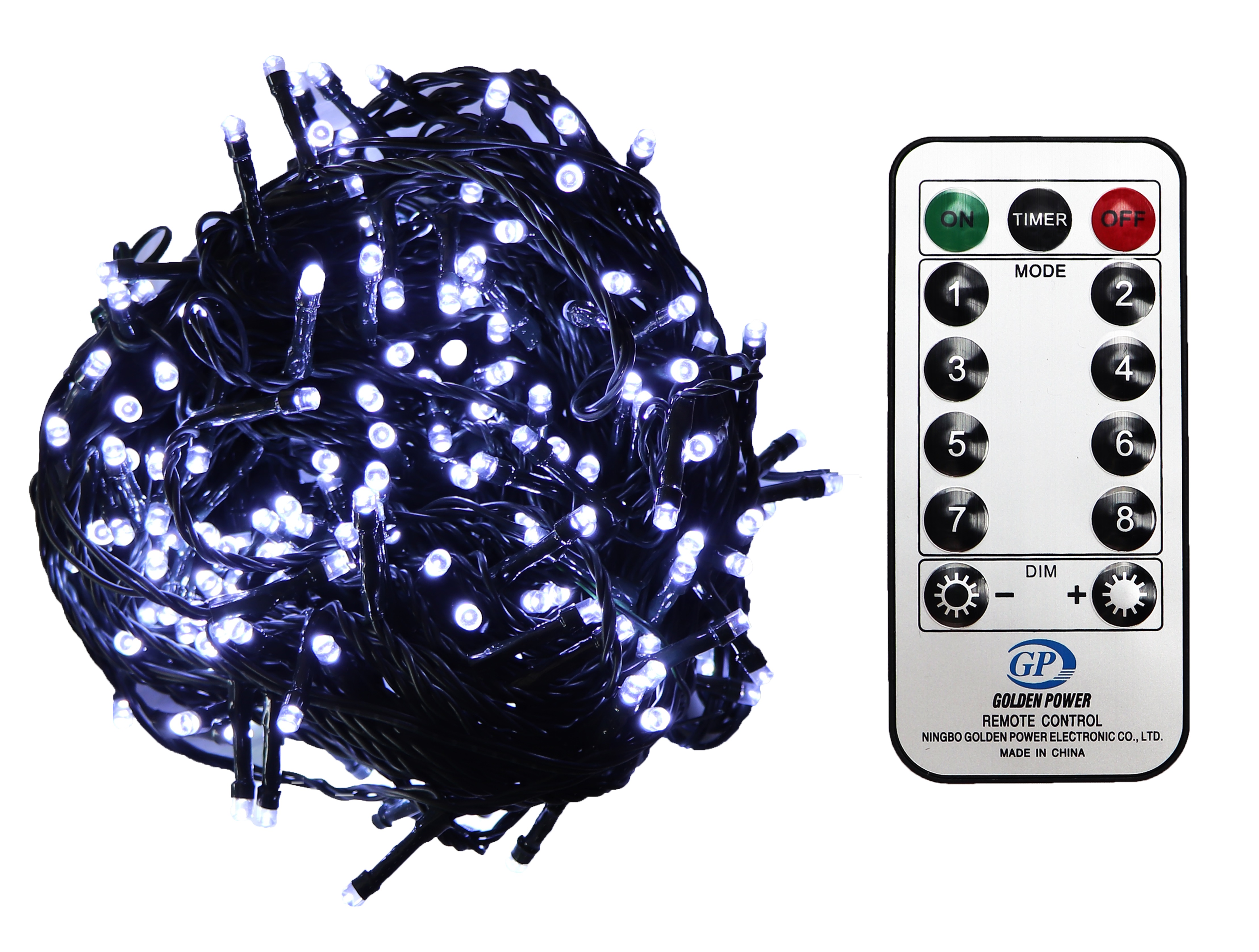 KW-G LED-Lichterkette Christbaum LED Lichterkette Dekobeleuchtung Timer 8 Programme Weihnachtsbeleuchtung
