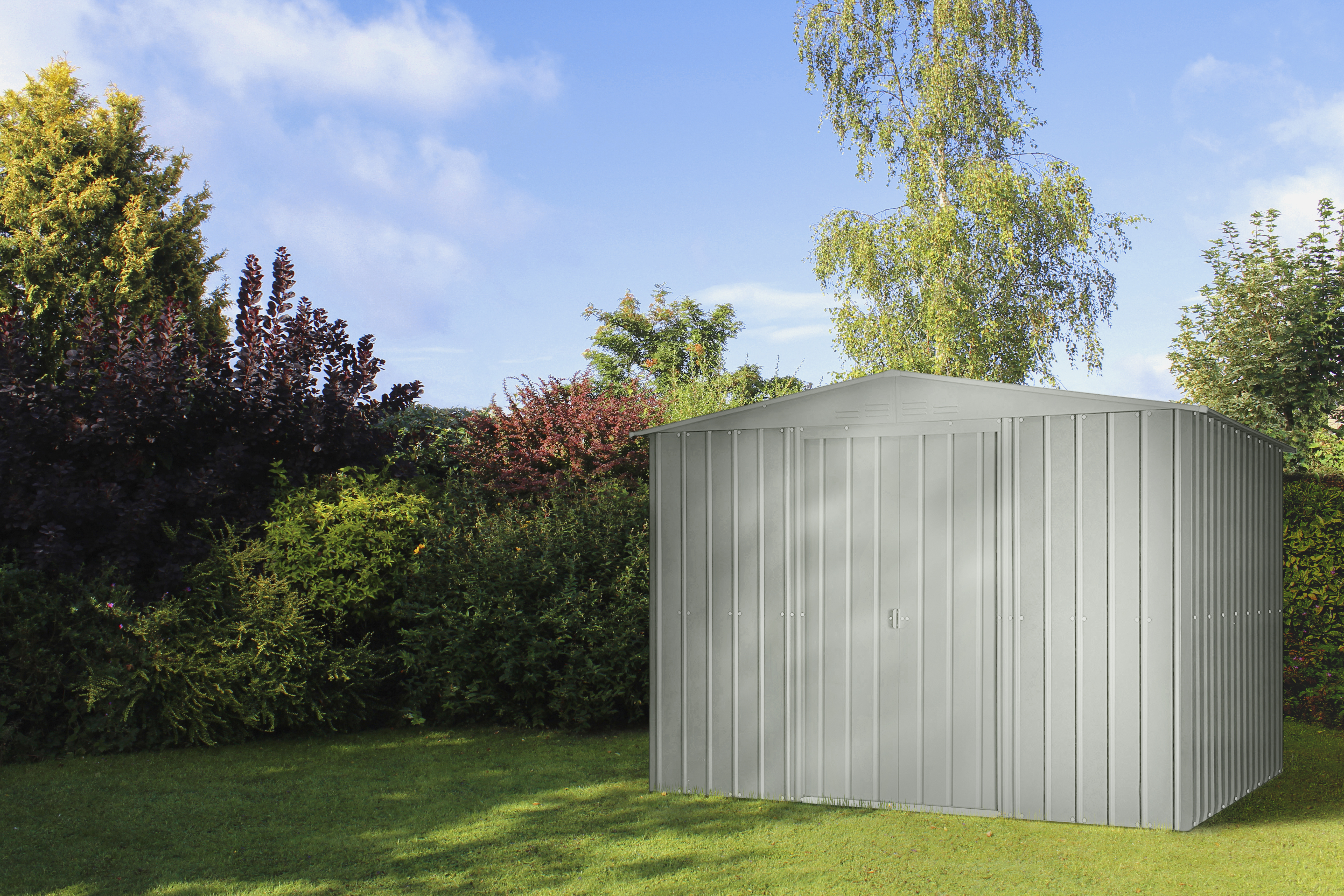 Gerätehaus Gartenmanager "Dream" 108, silber metallic
