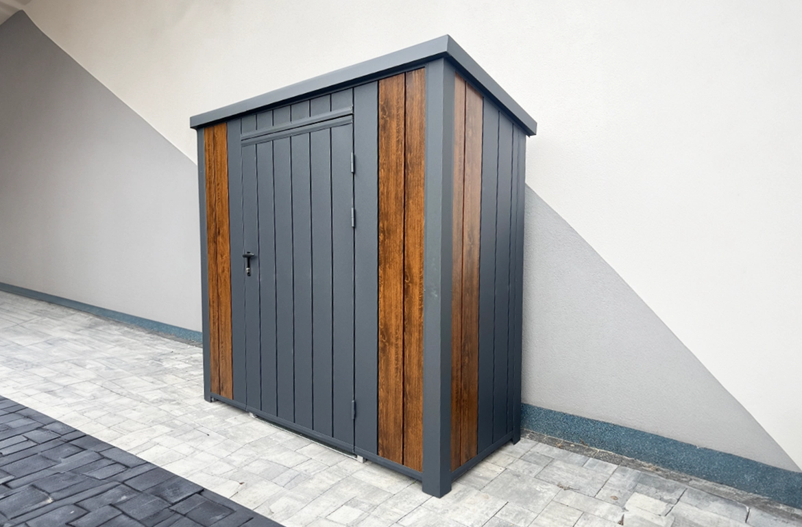 Moderner Metall-Gartenschrank HAYDEN