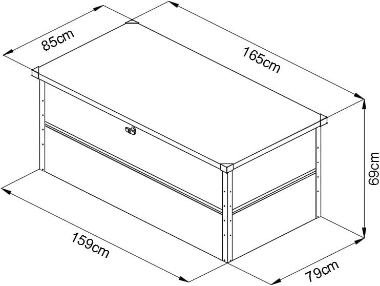 MasseUYIaicdSLKP0X Gartenbox aus Metall Kissenbox Wetterfest Gartenkiste Aufbewahrungsbox
