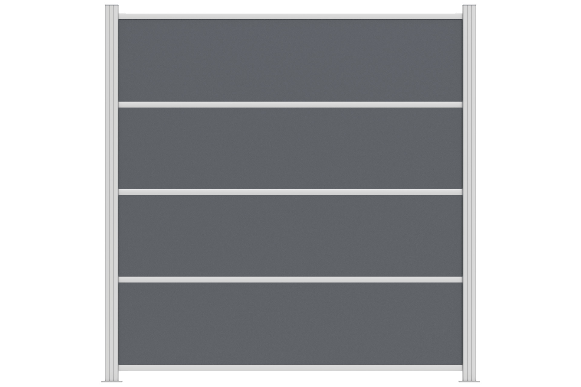 180x180__anthrazit Sichtschutz EASY-BOARDS ACP Steckzaun anthrazit 4er-Set