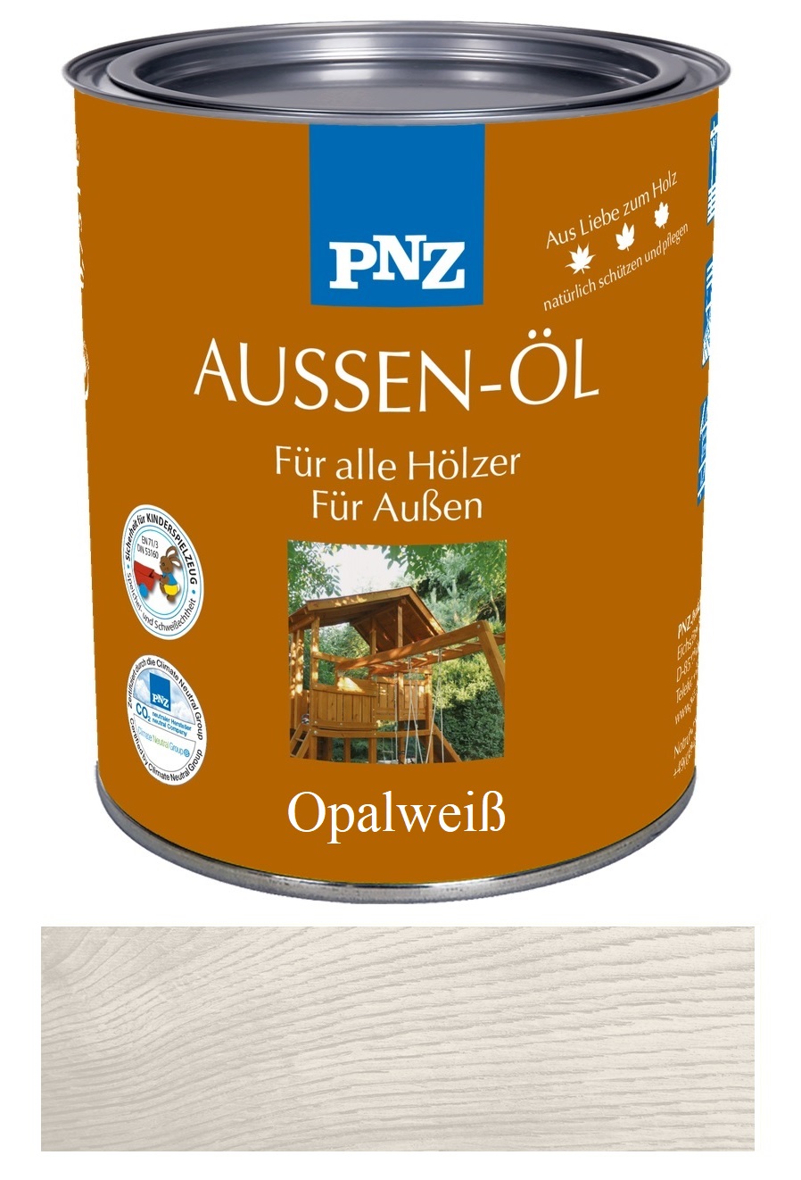 PNZ Außenöl, Gebinde: 0.75L, Farbe: Opalweiß