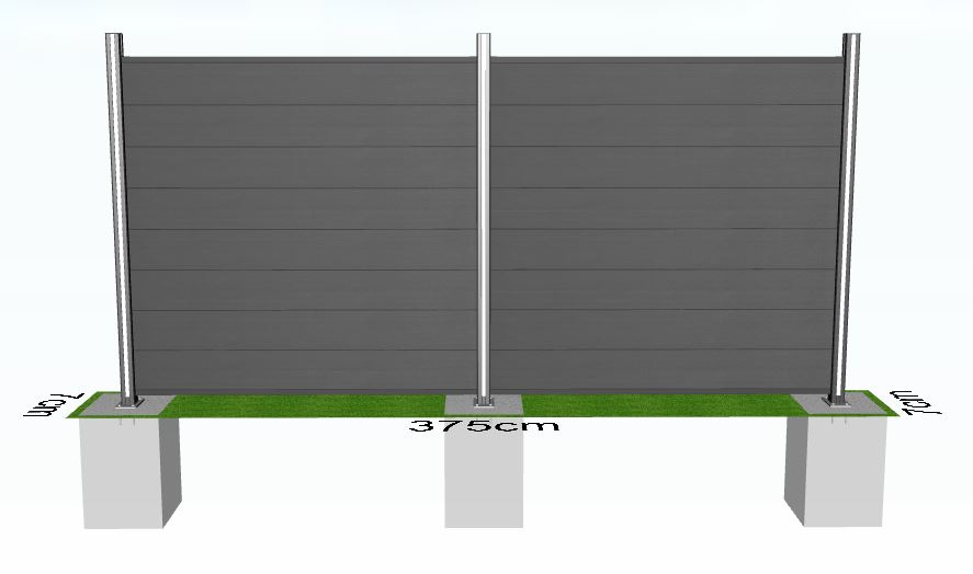 LED-Lichtleiste-HELL-fuer-EASY-FENCE-Pfosten LED-Lichtleiste für Alu-Pfosten 70x70 mm