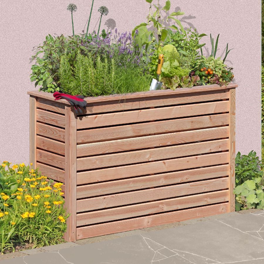 s-l1600XG7HcywLljm1t Hochbeet L125 x H80 cm aus Lärchenholz 25x70 mm Pflanzkasten Kräuterbeet Garten