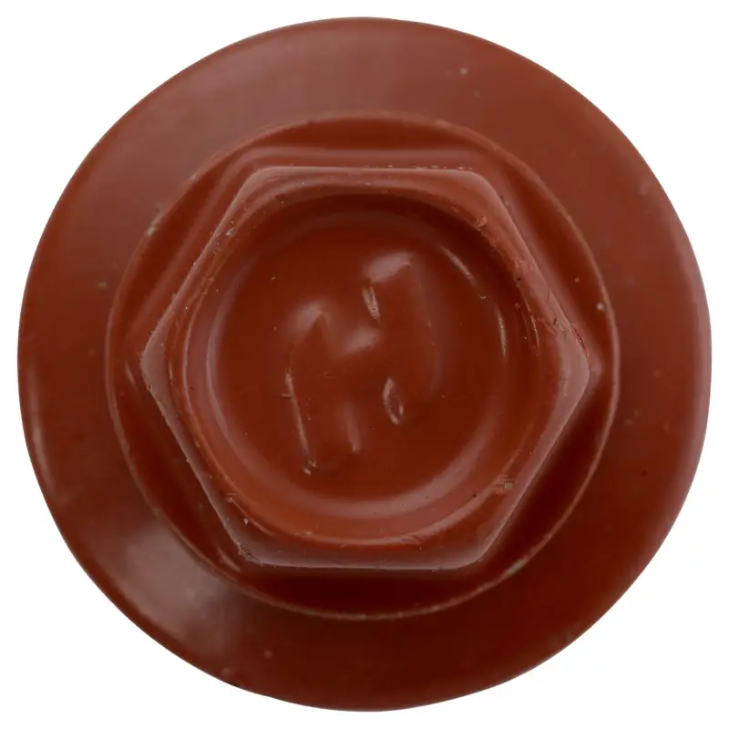 Sechskantbohrschrauben mit Dichtscheibe (kupferbraun RAL 8004 4,8x35 Stahl)