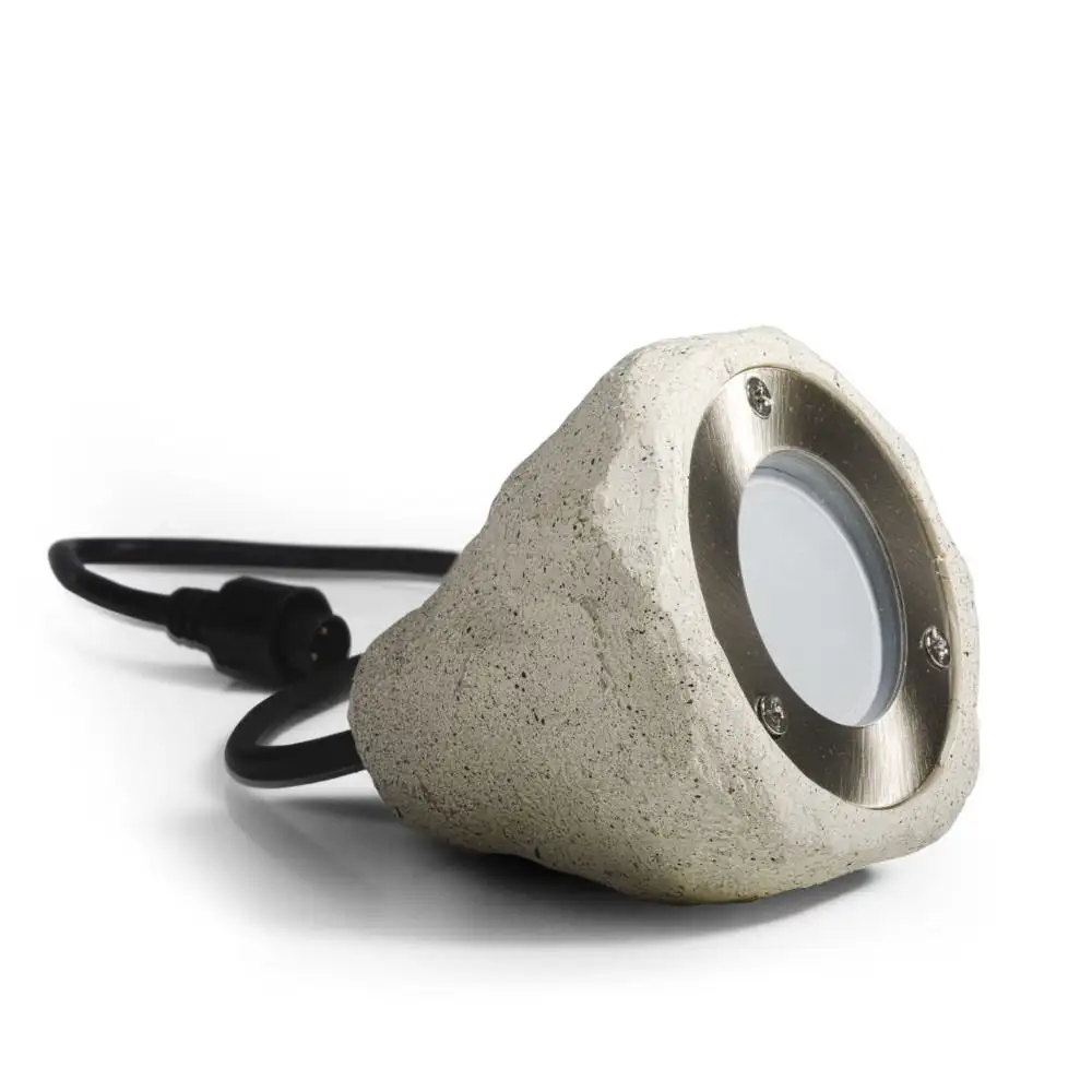 LED Strahler METEOR in Steinoptik für Außen - 2 W Strahler für den Garten - wasserdicht warmweiß 