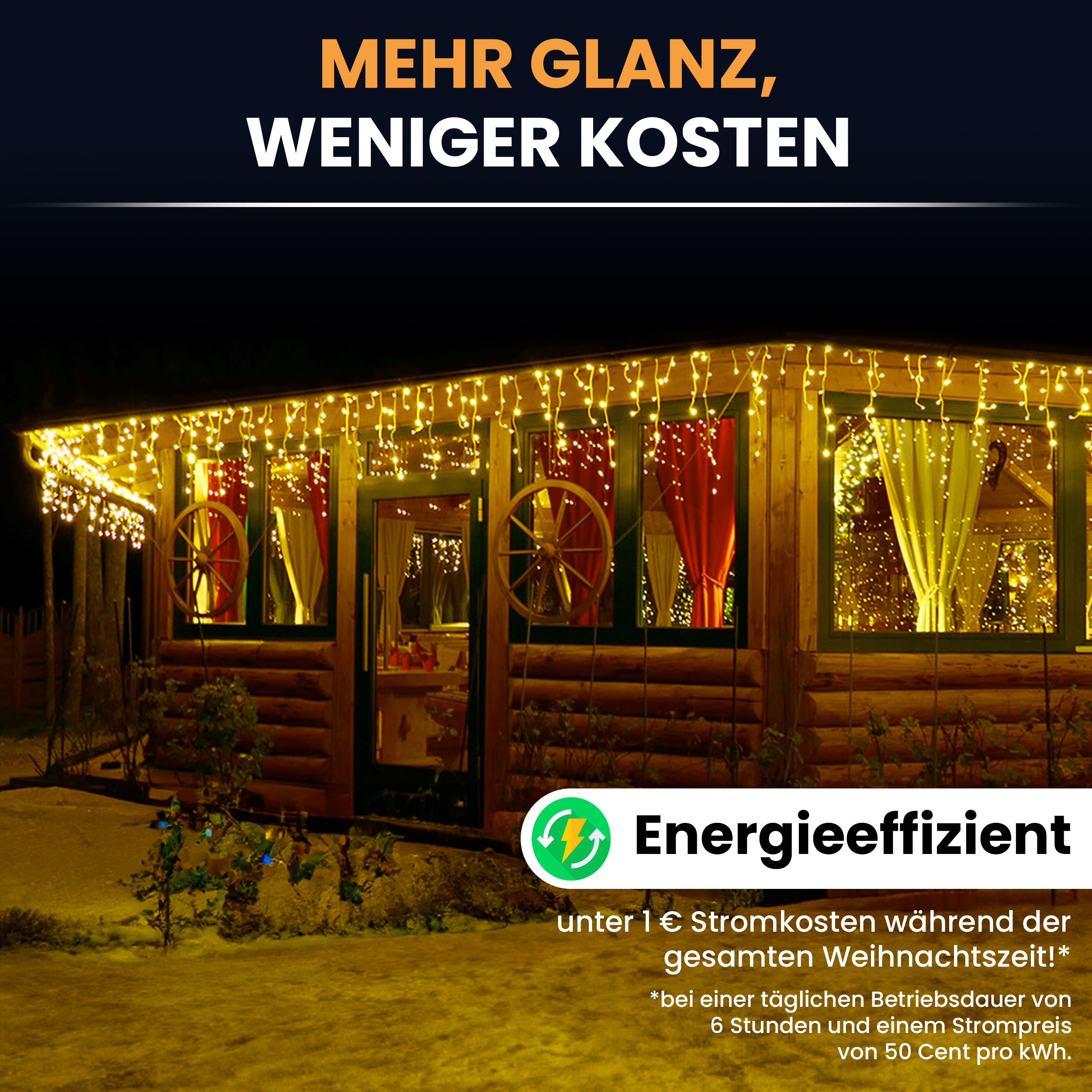 3onvbGngF9bP1Y LED-Eisregen-Lichterkette mit Flashing-Effekt Lichterkette LED mit Flashlight