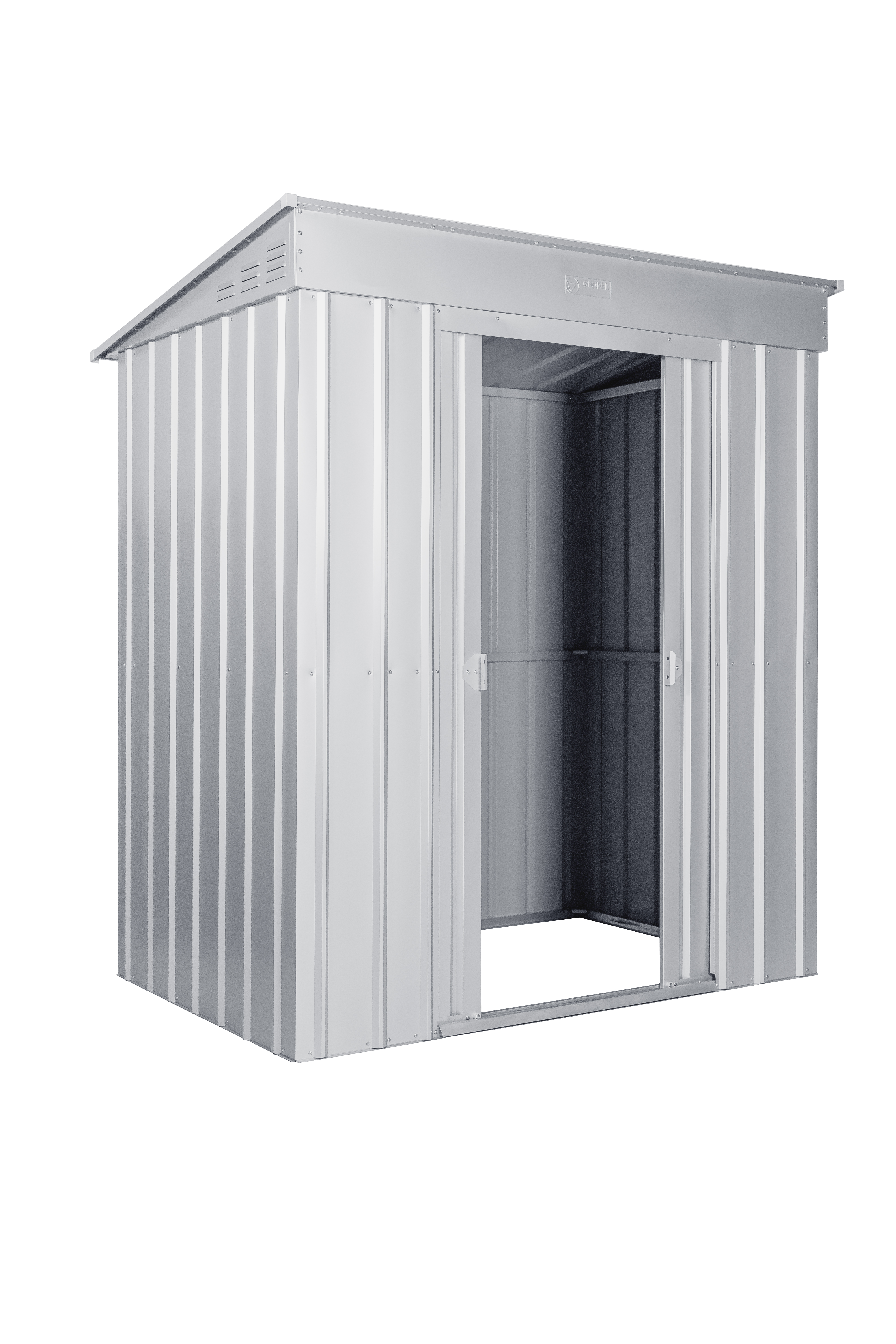 Gerätehaus Pultdach "Skillion" 64, silber metallic