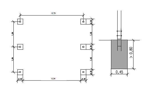 Carport-6x5pXOCUfumcRMgk Doppelcarport Flachdach B600 x T600 cm Bausatz ohne Dacheindeckung Pfosten 12x12cm Carport Basic
