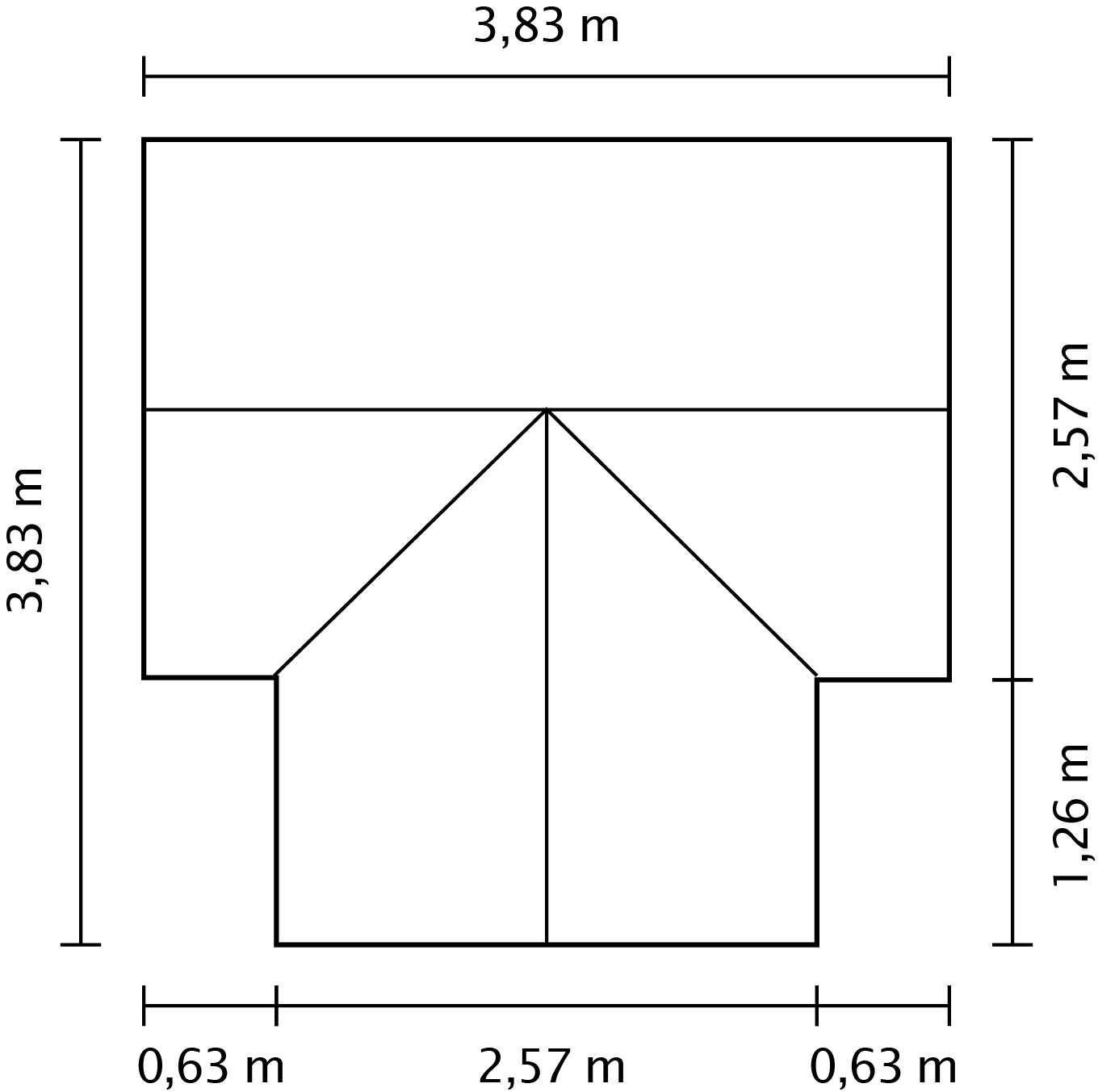 SK_GWH_Sirona_Aufriss_40002364_40002365_40002366 Gewächshaus Sirona ESG3mm, smaragd