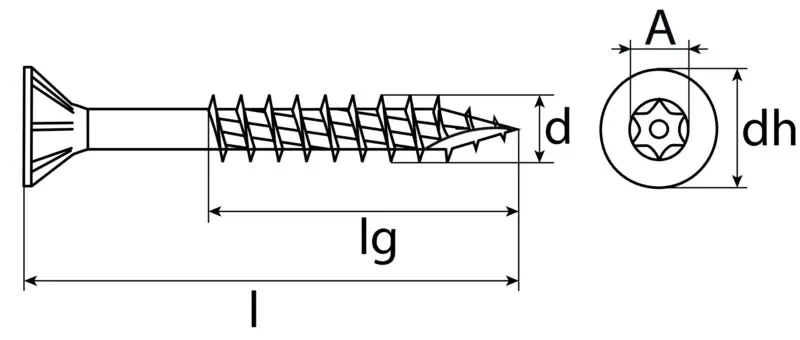 Formel F Allzweckschrauben 4,5x50 (Edelstahl A2 (250 Stück) - 180 814 550)