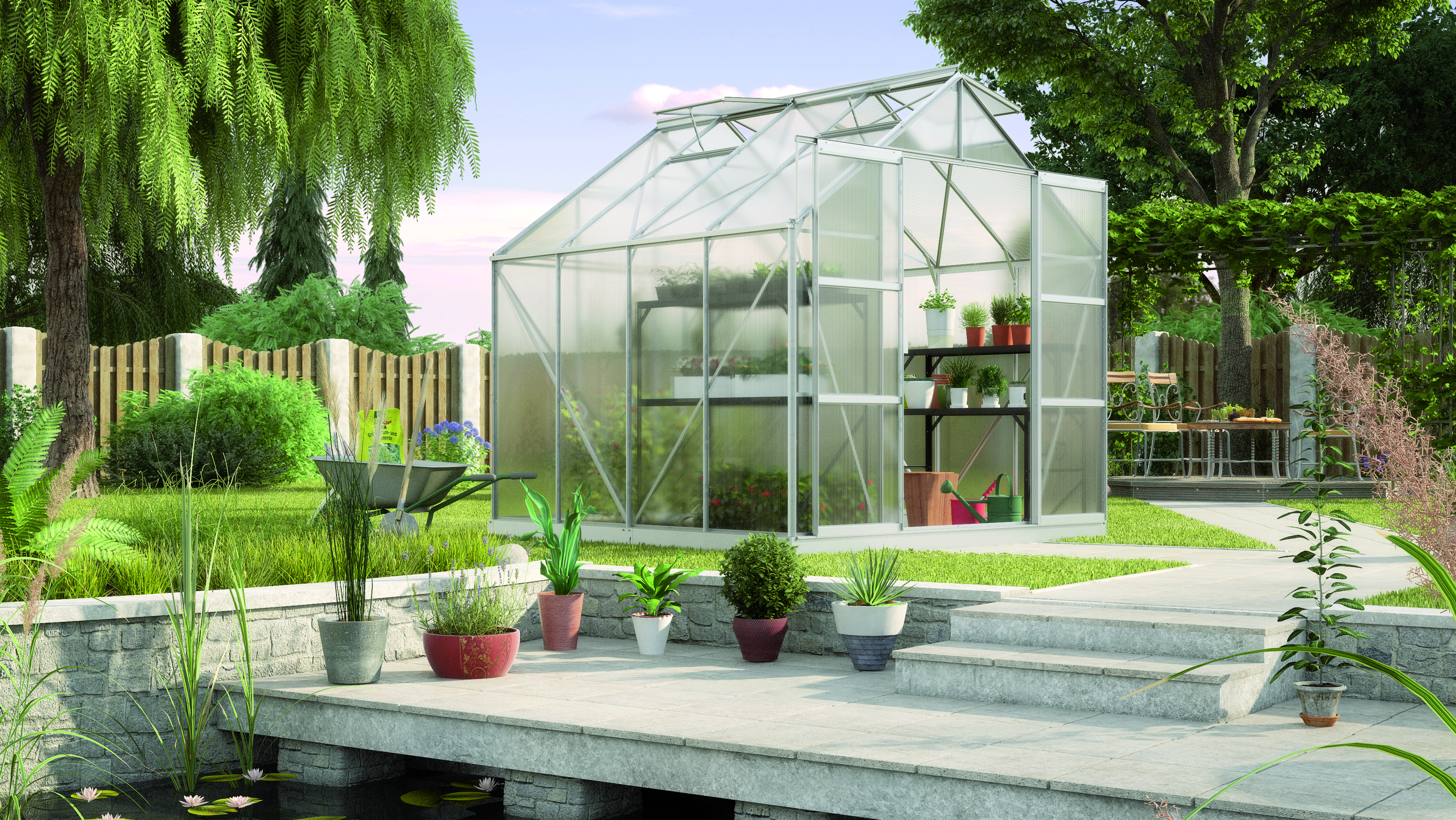 Gewächshaus Uranus 6700 HKP 6mm, alu