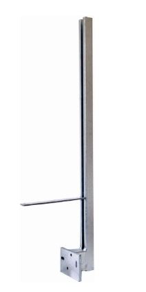 1FZfil2R1M2hZL Pitzl Balkonsäule BSP C-Profil 50x40x3 mm Stirnseitig zum Andübeln feuerverzinkt Höhe