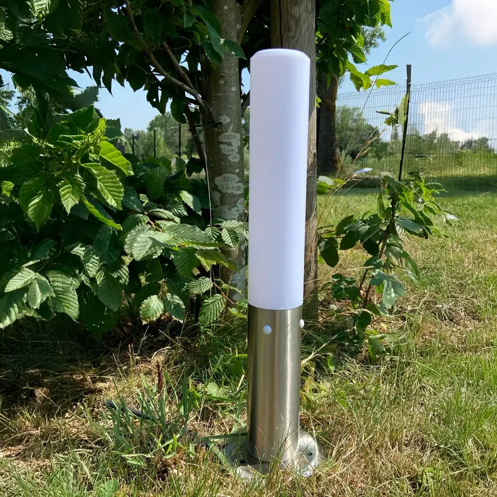 LED Wegeleuchte Edelstahl JEDI mit Erdspieß Ø 6 cm 45 cm hoch 