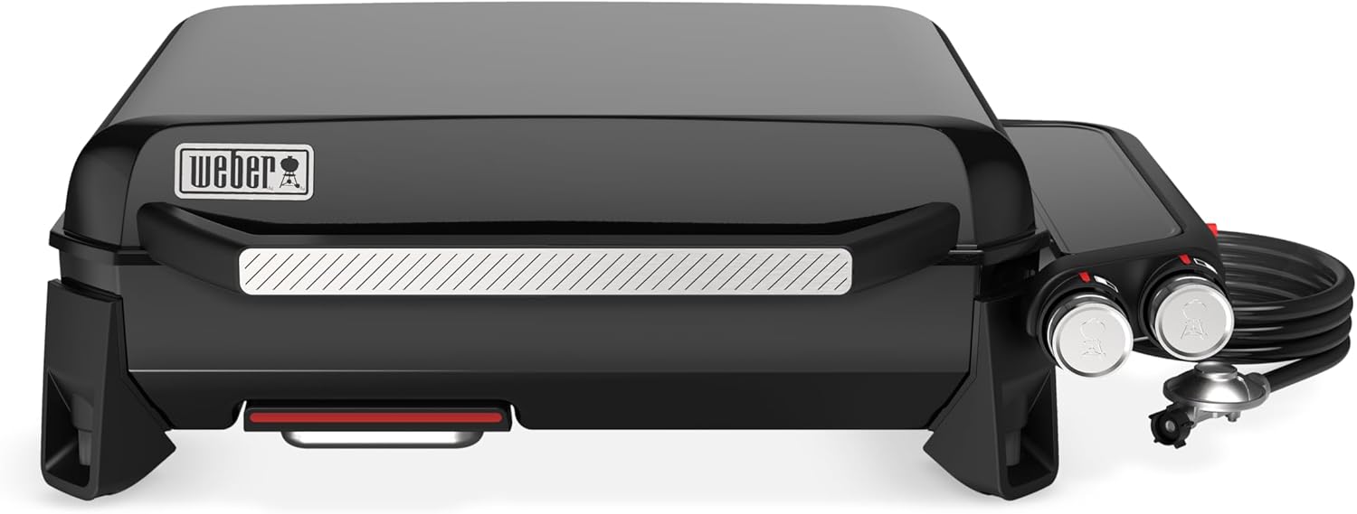 Weber Slate GP 56 cm Premium Plancha Gasgrill mit 2 Brennern