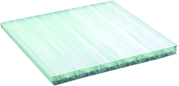 doppelsteg-opal-hitzedaemmend Terrassenüberdachung mit Polycarbonat