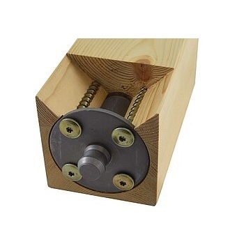 Pitzl-T-Pfostentraeger_1 Pitzl T-Pfostenträger mit Dorn 142-207 mm unsichtbare Verschraubung für Holzkonstruktionen