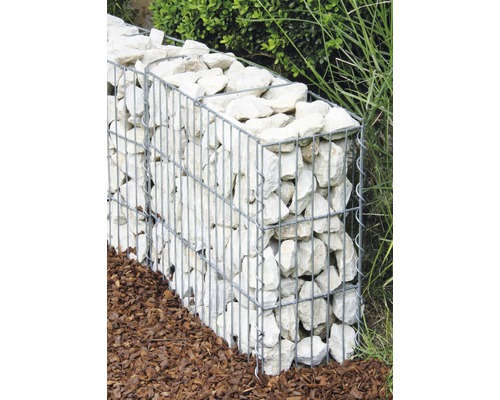 Bellissa Schnellbau U-Gabione B40 x H45 x L100 cm Mauer Gabionensystem