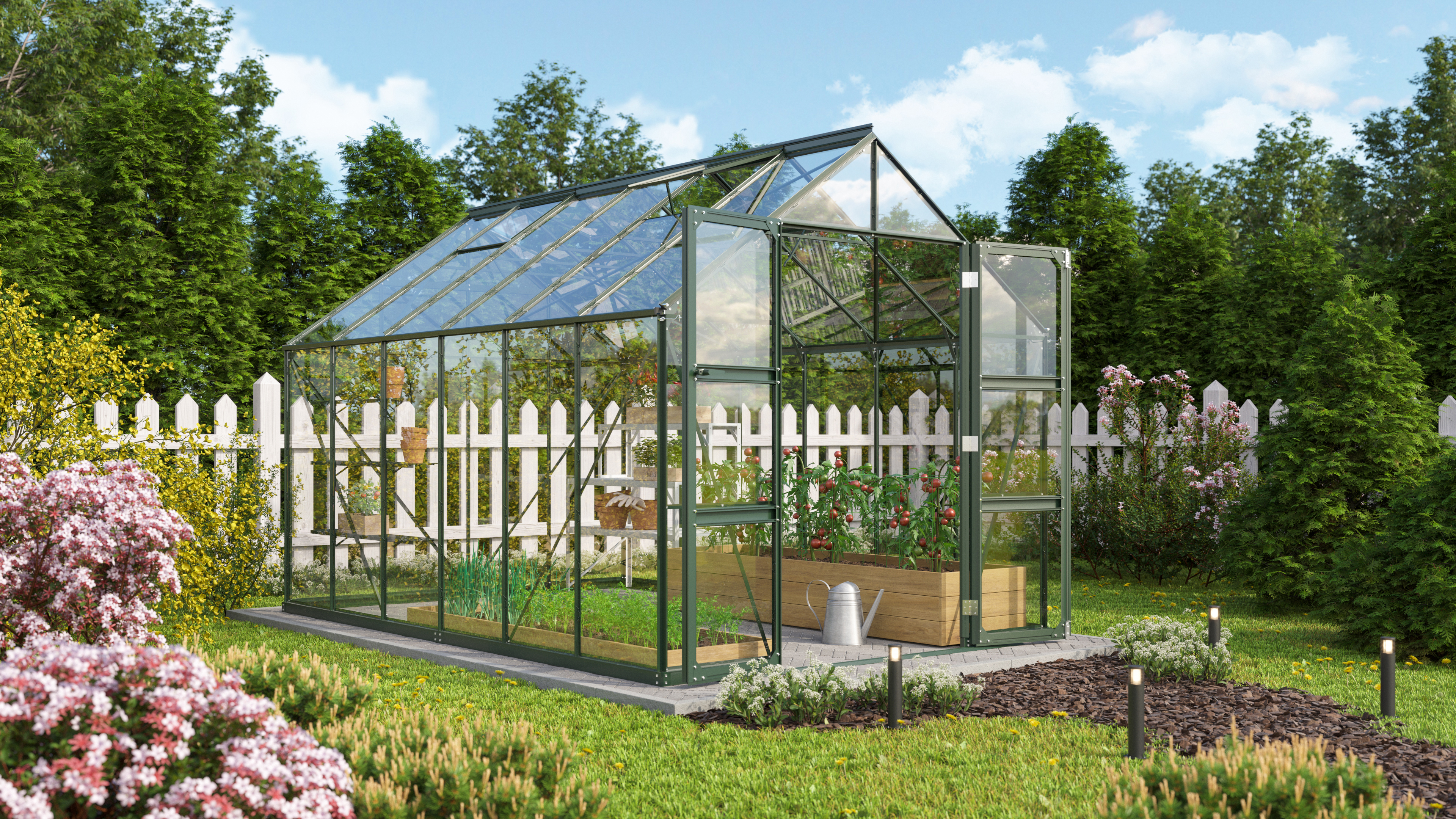 Gewächshaus Domus 9900 ESG3mm, smaragd