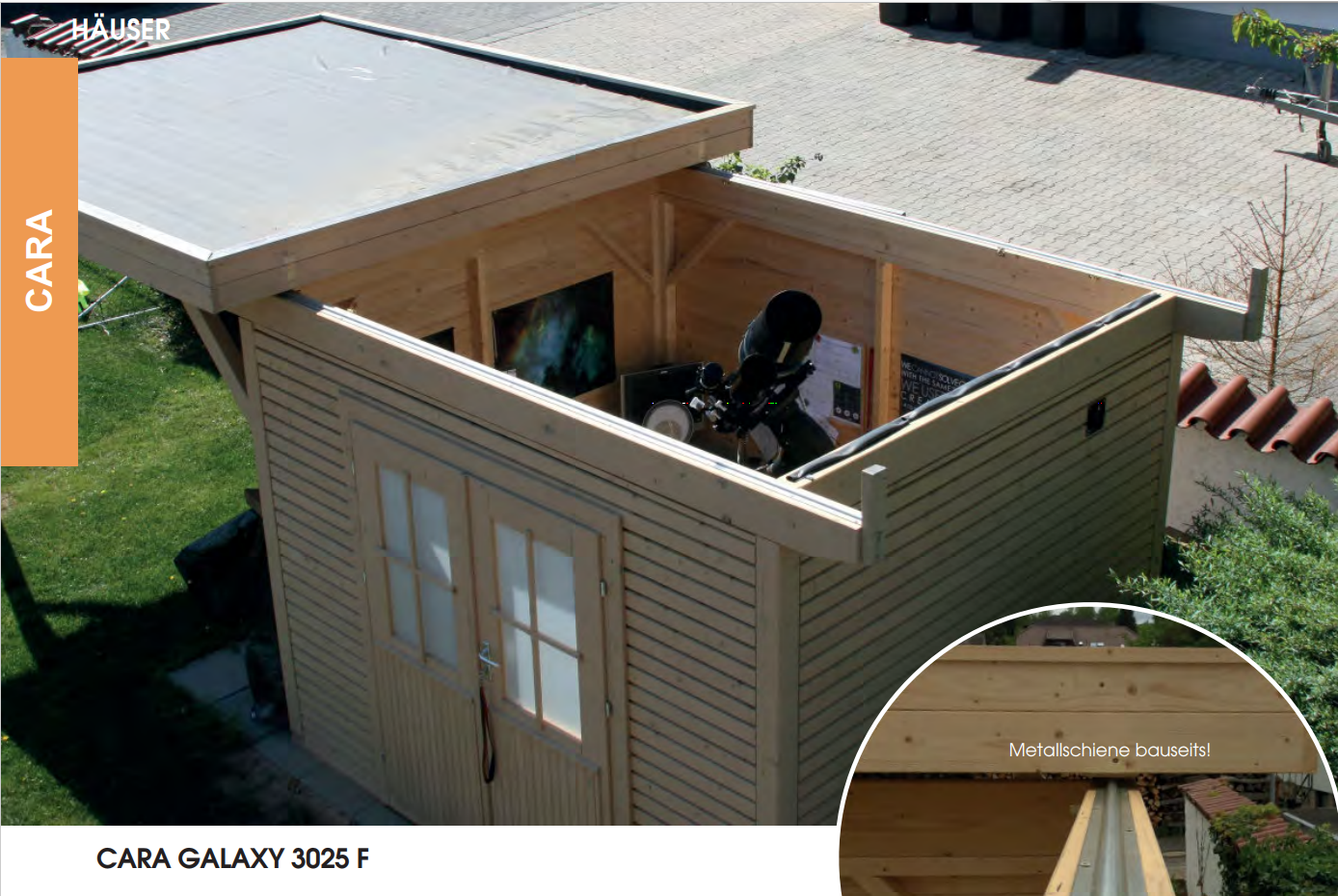 Cara-Galaxy-3025-F Premium Gartenhaus Cara Galaxy 3025 F