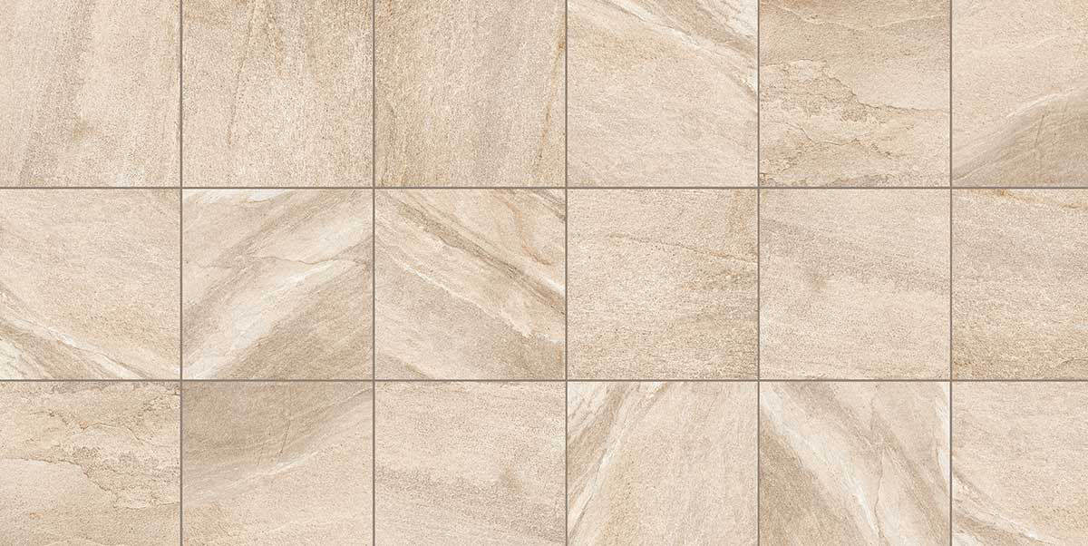 KERAMIKPLATTE ETNA CAPPUCCINO 60x60x2 cm FEINSTEINZEUG MODERN 0,72 m², 2 STK.