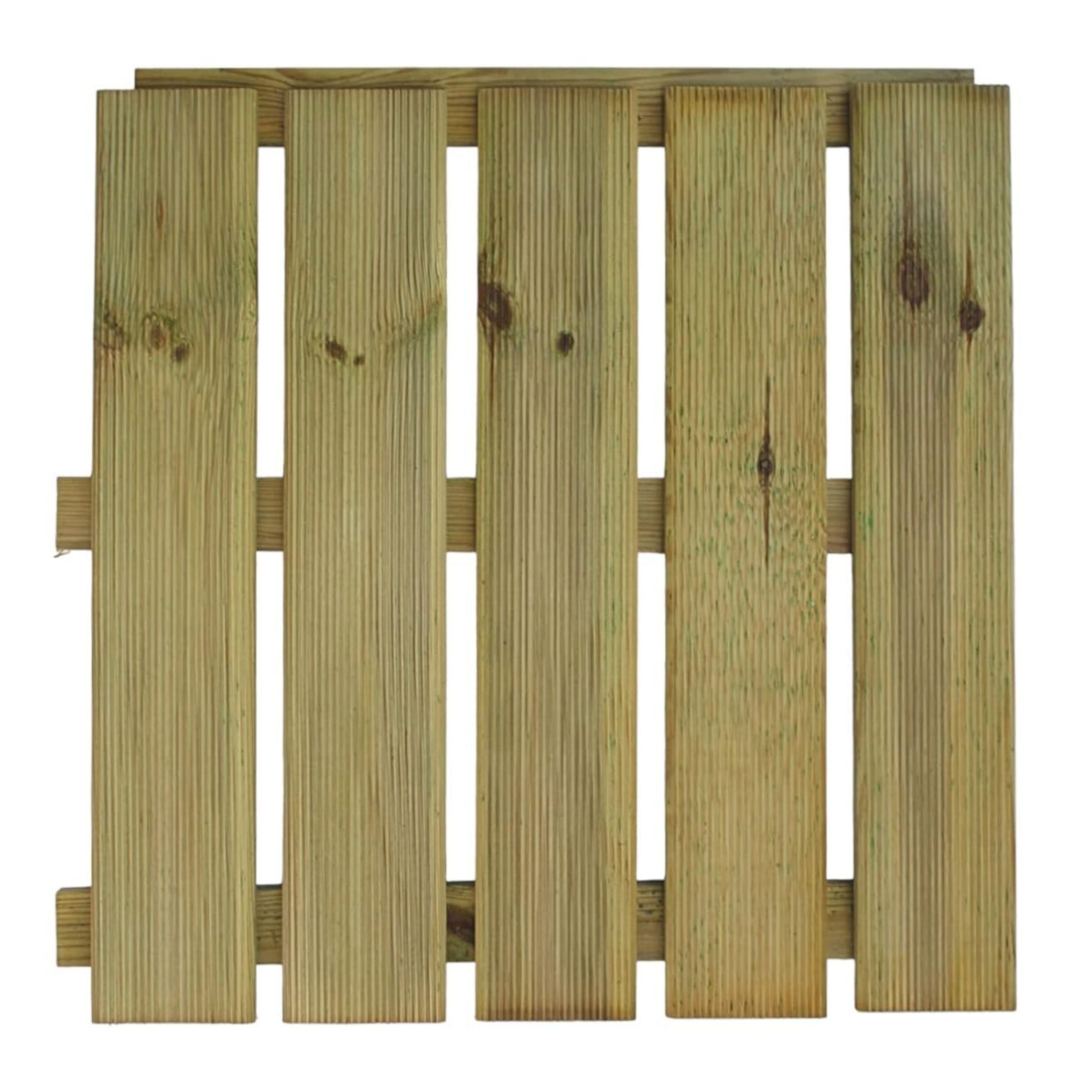 Terrassenfliese aus Kiefernholz GRÜN imprägniert 50x50cm Holzfliese Balkonfliese Fliese Terrasse