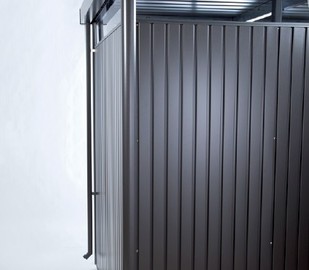 Biohort Regenfallrohrset HighLine 2 Stück (Packung, dunkelgrau-metallic)