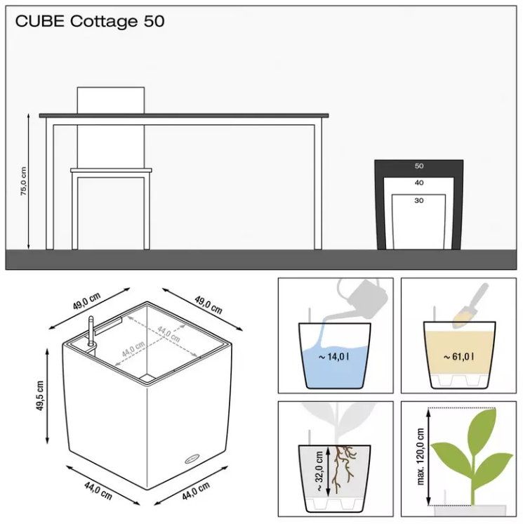 CUBE-Cottage-50-granitto9OSRmQaSjgH Lechuza CUBE Cottage 50 mokka Komplettset