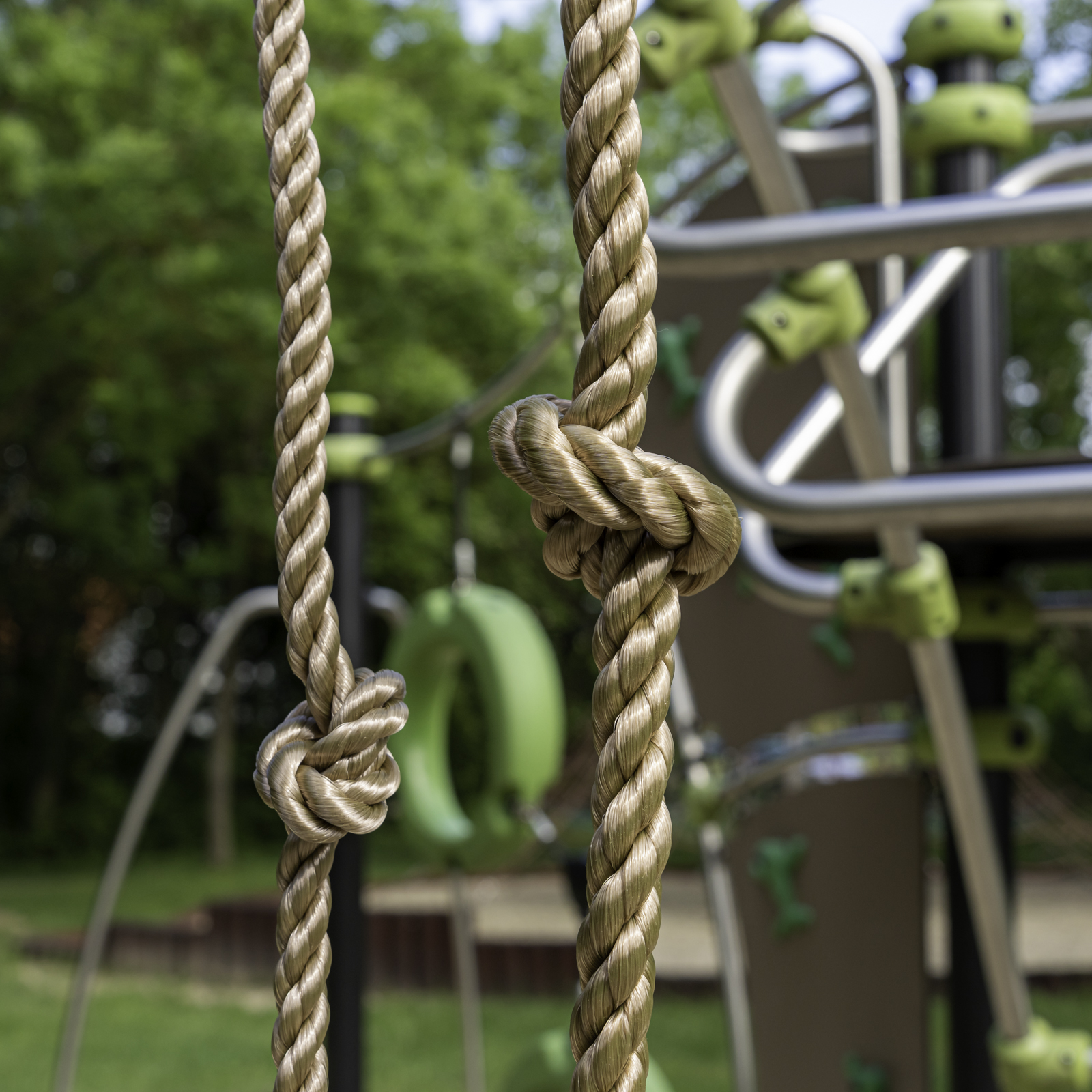 Kletterseil mit 4 Knoten Länge 200 cm, Ø 26 mm