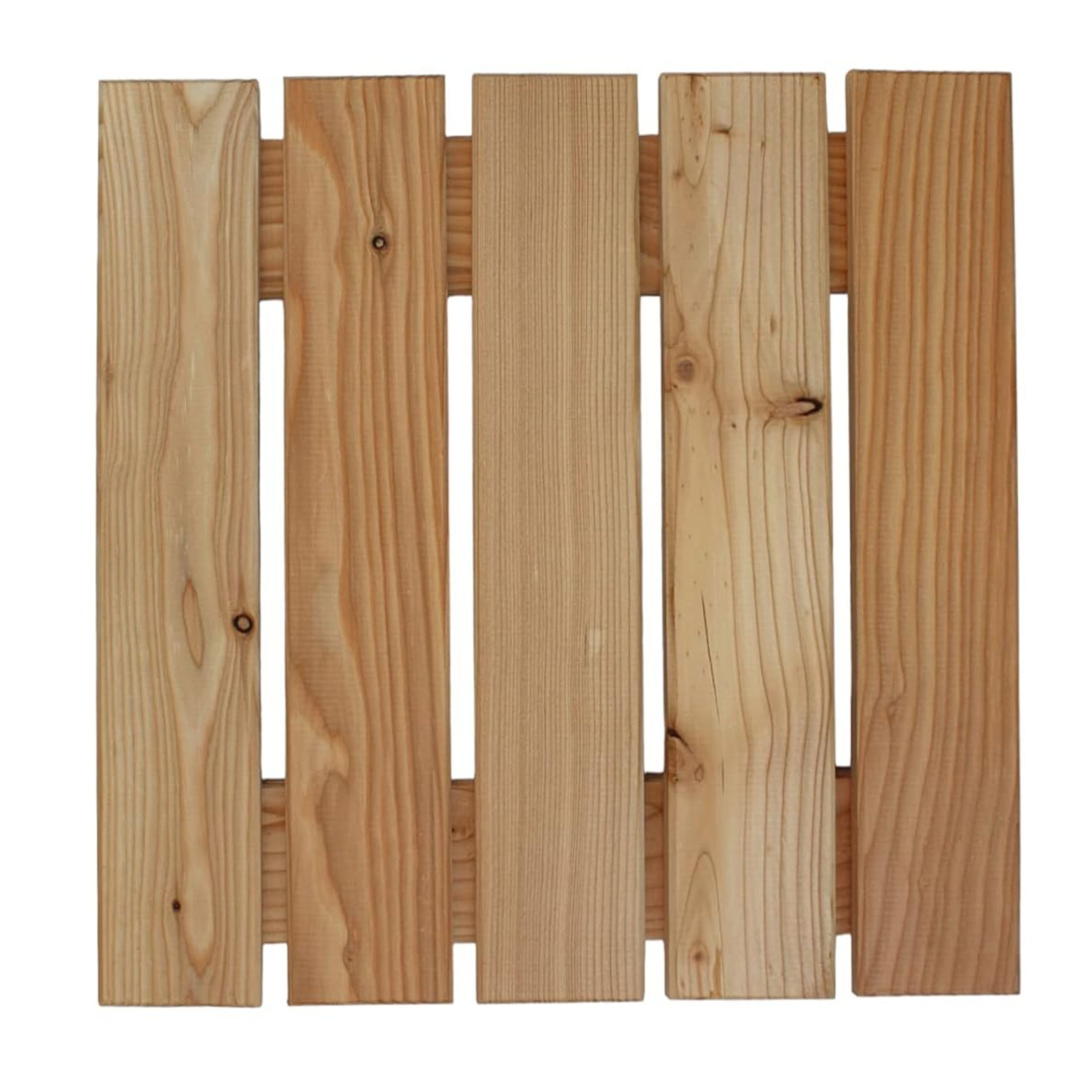 Terrassenfliese aus Lärchenholz 50x50cm Holzfliese Balkonfliese Fliese Lärche 8er Set (1 Karton)